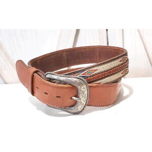 Vintage Handcrafted in Sonora Mexico Wrangler Cowboy Belt  Rodeo Western 40